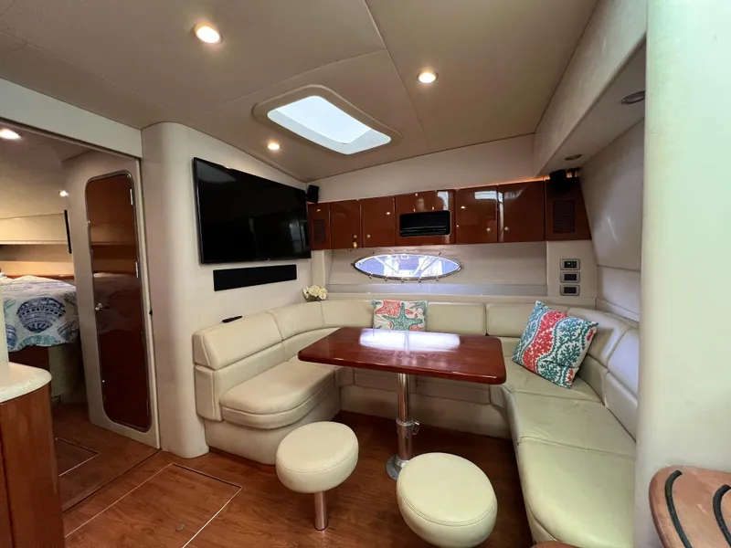 Slide: The Image of Luxurious interior of a 2007 Formula 45 Yacht with plush seating and modern amenities. - 49