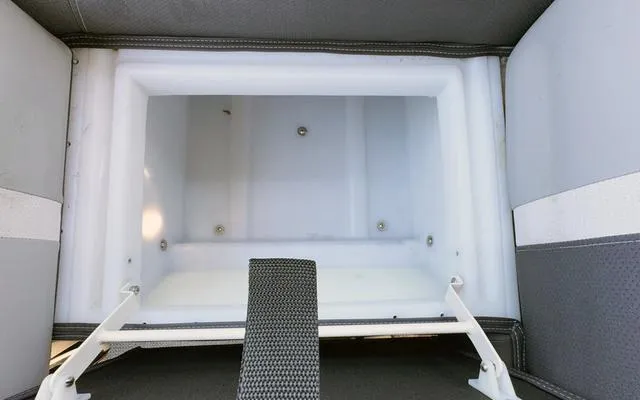 Slide: The Image of Storage compartment of 2025 Viaggio Lago X22U boat, featuring spacious interior and durable materials. - 35