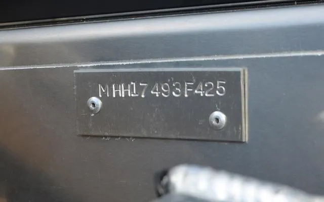 Slide: The Image of Metallic identification plate on Viaggio LAgo X 22 Q, 2025 model. - 10