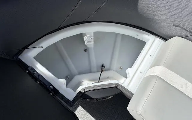 Slide: The Image of Storage compartment in 2025 Viaggio LAgo X 22 Q boat, featuring sleek design and durable materials. - 16