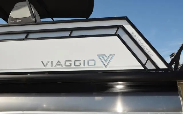 Slide: The Image of 2025 Viaggio LAgo X 22 Q boat with sleek design and saltwater capability. - 7