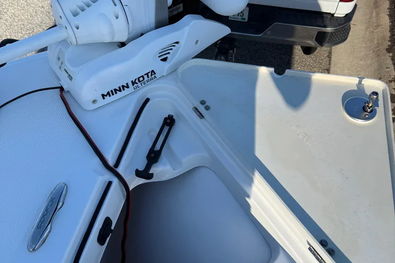 Slide: The Image of 2017 Sea Fox 246 Commander boat with Minn Kota trolling motor. - 21