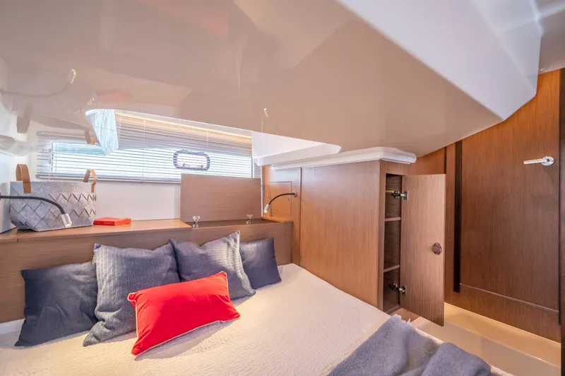 Slide: The Image of Luxurious cabin interior of 2025 Beneteau Gran Turismo 36 OB yacht. - 10