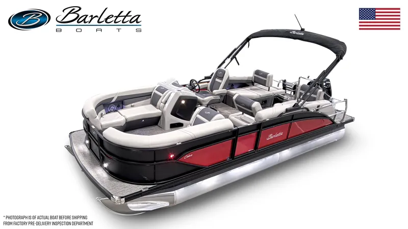 The Image of 2025 Barletta Cabrio 22M pontoon boat with sleek design and comfortable seating. - 0