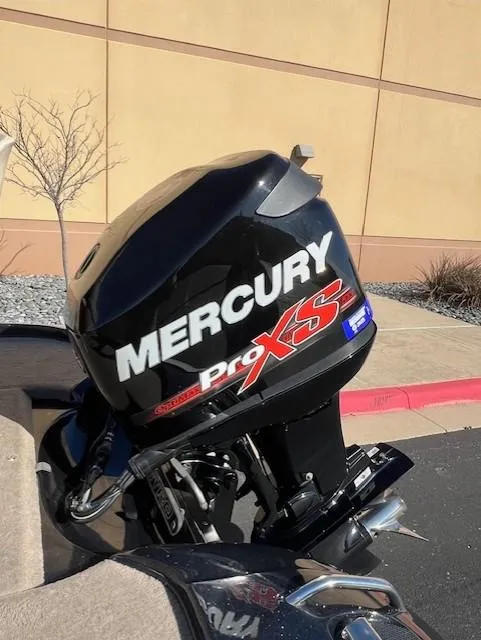 Slide: The Image of Mercury Pro XS outboard motor on a 2013 Nitro Z6 boat. - 8
