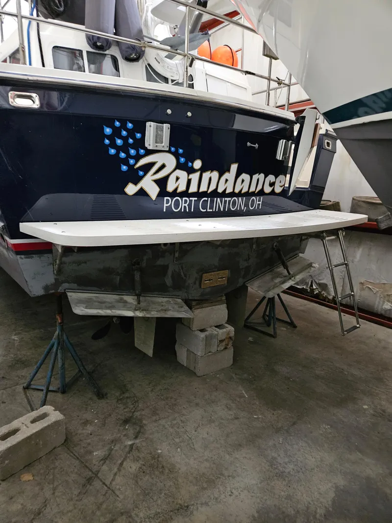 Slide: The Image of 1998 Sabre 36 Fast Trawler "Raindancer" docked in Port Clinton, Ohio. - 7