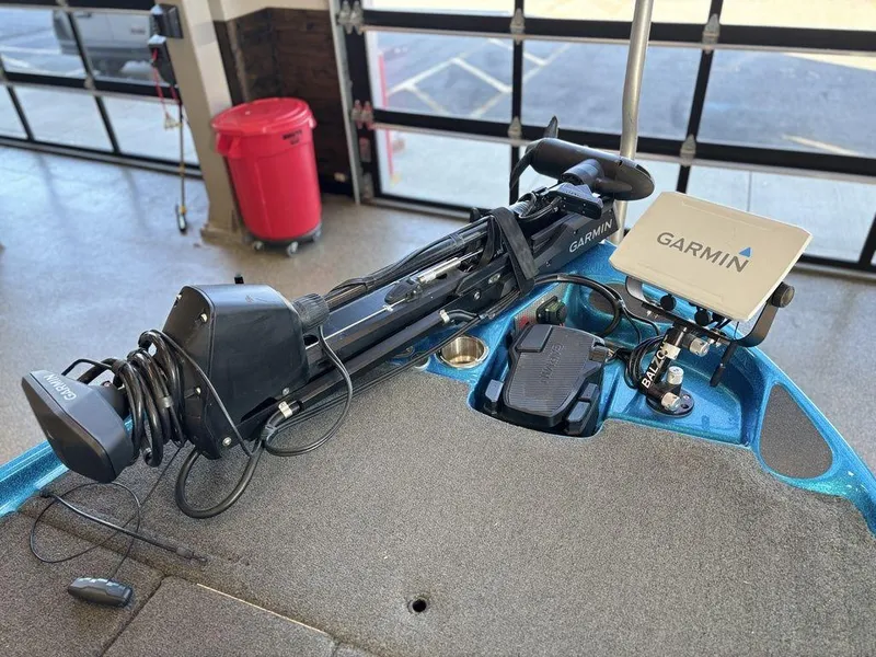 Slide: The Image of 2020 Bass Cat Puma FTD boat with Garmin equipment on deck. - 9