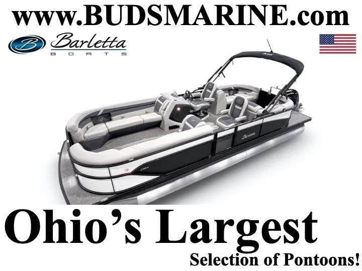 The Image of 2025 Barletta Cabrio 24QC pontoon boat, Ohio's largest selection at Bud's Marine. - 0