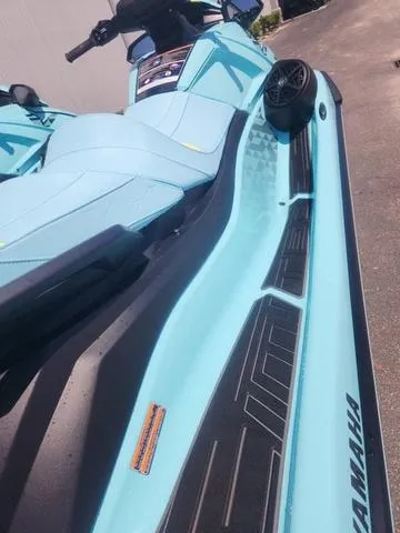 Slide: The Image of 2025 Yamaha WaveRunner VX Limited Ho in light blue, showcasing sleek design and features. - 5