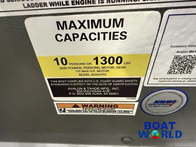 Slide: The Image of Tahoe Aura 2185 Quad Lounge & 75HP 4-Stroke EFI 2025 - 15