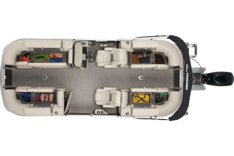 Slide: The Image of Sun Tracker Party Barge 22 DLX 2025 - 14