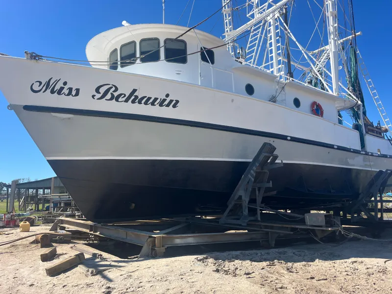 The Image of Blanchard 69 Shrimper/Freezer boat "Miss Behavin" on dry dock, 2001 model. - 0