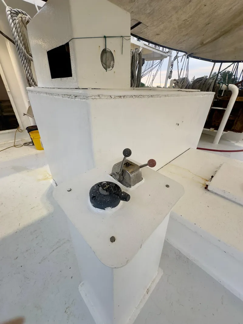 Slide: The Image of Control panel on a 2001 Blanchard 69 Shrimper/Freezer boat deck. - 41