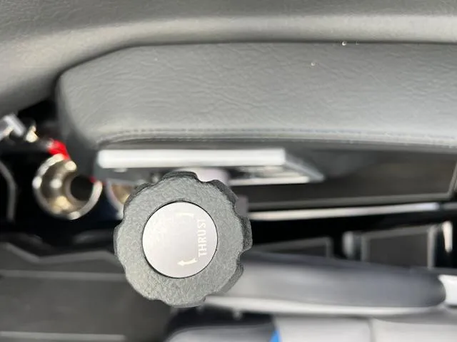 Slide: The Image of Throttle control knob in 2025 Supra SA450 cockpit. - 16