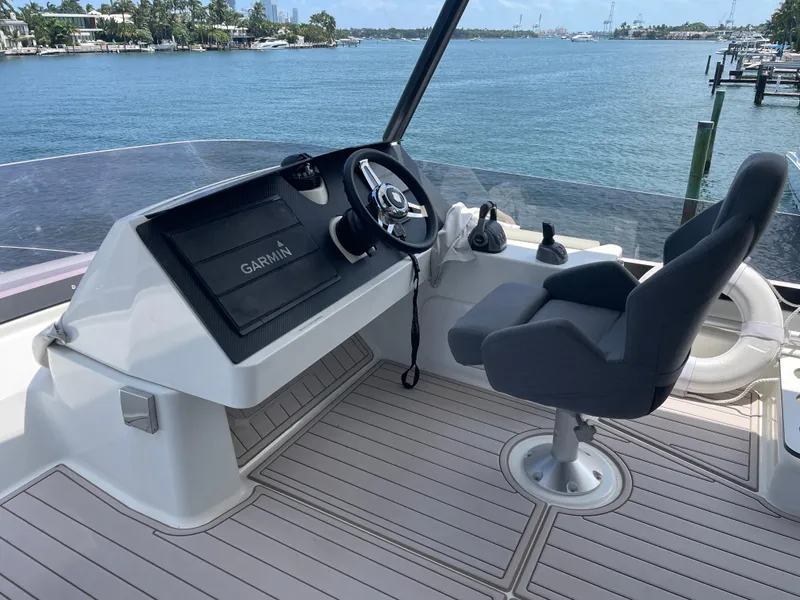 Slide: The Image of Helm of 2020 Fountaine Pajot MY 44 yacht with Garmin navigation system. - 21