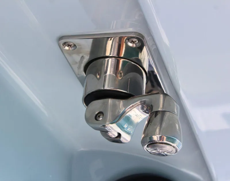 Slide: The Image of Stainless steel fitting on 2025 Fountain 34 CC boat. - 17