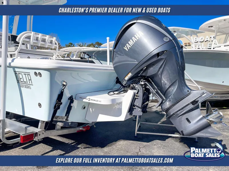 Slide: The Image of 2025 Delta Boatworks 245 with Yamaha outboard motor at Palmetto Boat Sales. - 10
