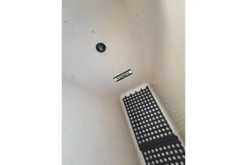 Slide: The Image of 2024 Grady-White Freedom 335 air conditioning controls display. - 37