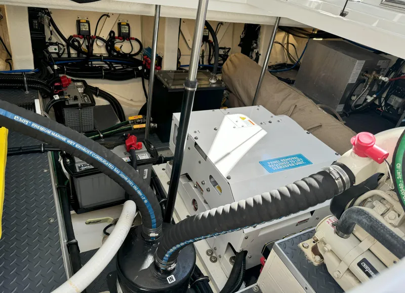 Slide: The Image of Engine room of 2022 Formula 380 Super Sport Crossover OB with NorthStar batteries. - 15