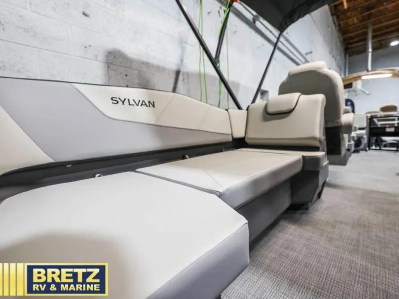 Slide: The Image of 2025 Mirage LZ A-22 SPORT boat interior with Sylvan seating at Bretz RV & Marine. - 15