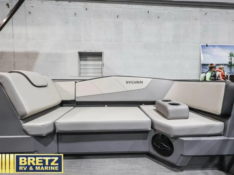 Slide: The Image of 2025 Mirage LZ A-22 SPORT boat interior with Sylvan seating at Bretz RV & Marine. - 18