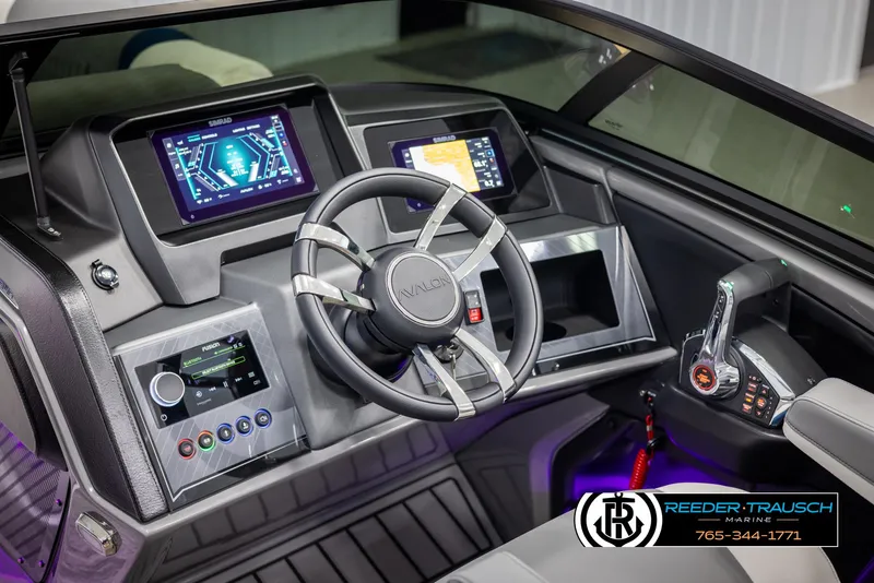Slide: The Image of Cockpit of 2025 Avalon Excalibur LTD QLW with advanced controls and digital displays. - 27