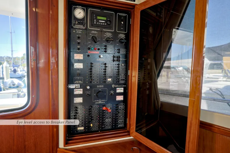 Slide: The Image of 1996 Mediterranean convertible boat breaker panel with eye-level access. - 26