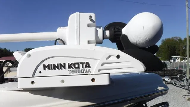 Slide: The Image of Minn Kota Terrova trolling motor on 2021 Key West 263FS boat. - 7