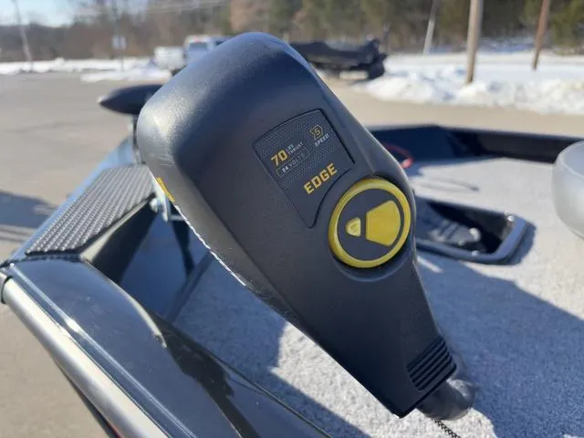 Slide: The Image of Close-up of a 2021 Ranger RT178 boat control panel with Edge trolling motor. - 8