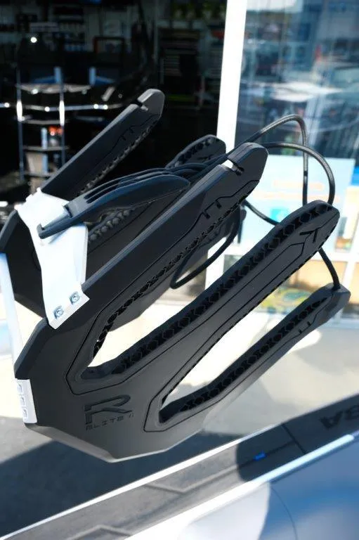 Slide: The Image of 2025 Moomba Max boat accessory, featuring sleek black design and modern technology. - 11