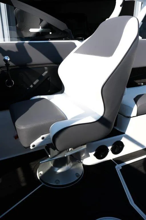 Slide: The Image of 2025 Moomba Max boat seat, featuring sleek design and comfortable cushioning. - 19