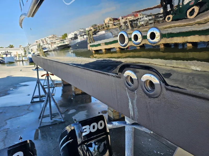 Slide: The Image of 16 2025 Service, Detail & Bottom Paint 2014 Boston Whaler 315 Conquest 06.jpg - 64