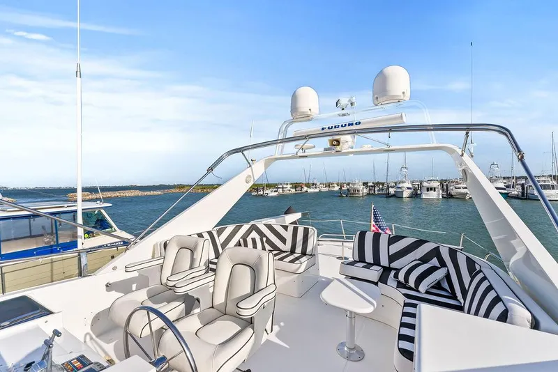 Slide: The Image of View aft from flybridge helm - 33