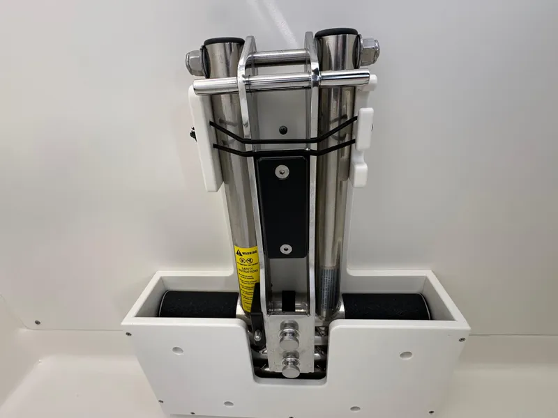 Slide: The Image of Stainless steel ladder on 2023 Boston Whaler 280 Outrage boat. - 43