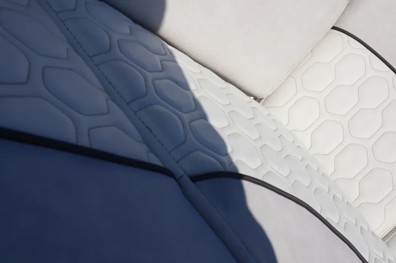 Slide: The Image of Close-up of 2022 Sea Fox 288 Commander boat seat with textured upholstery design. - 19