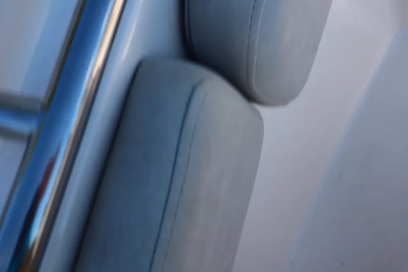 Slide: The Image of Close-up of 2022 Sea Fox 288 Commander boat interior with cushioned seating. - 20