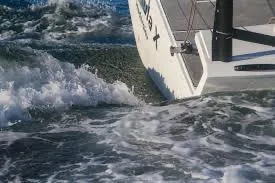 Slide: The Image of Sailing yacht X-Yachts XR 41 (2027) cutting through ocean waves. - 3