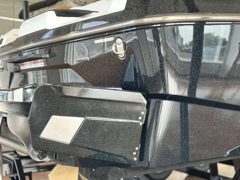 Slide: The Image of 2025 Axis A245 boat rear view, showcasing sleek design and modern features. - 15