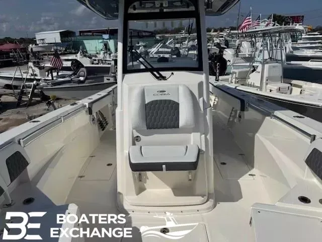 Slide: The Image of Cobia 285 Open Center Console 2025 at dock, Boaters Exchange. - 10