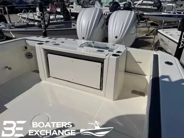 Slide: The Image of Cobia 285 Open Center Console 2025 at dock, Boaters Exchange. - 5