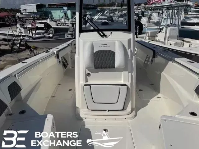 Slide: The Image of Cobia 285 Open Center Console 2025 at Boaters Exchange dock. - 9