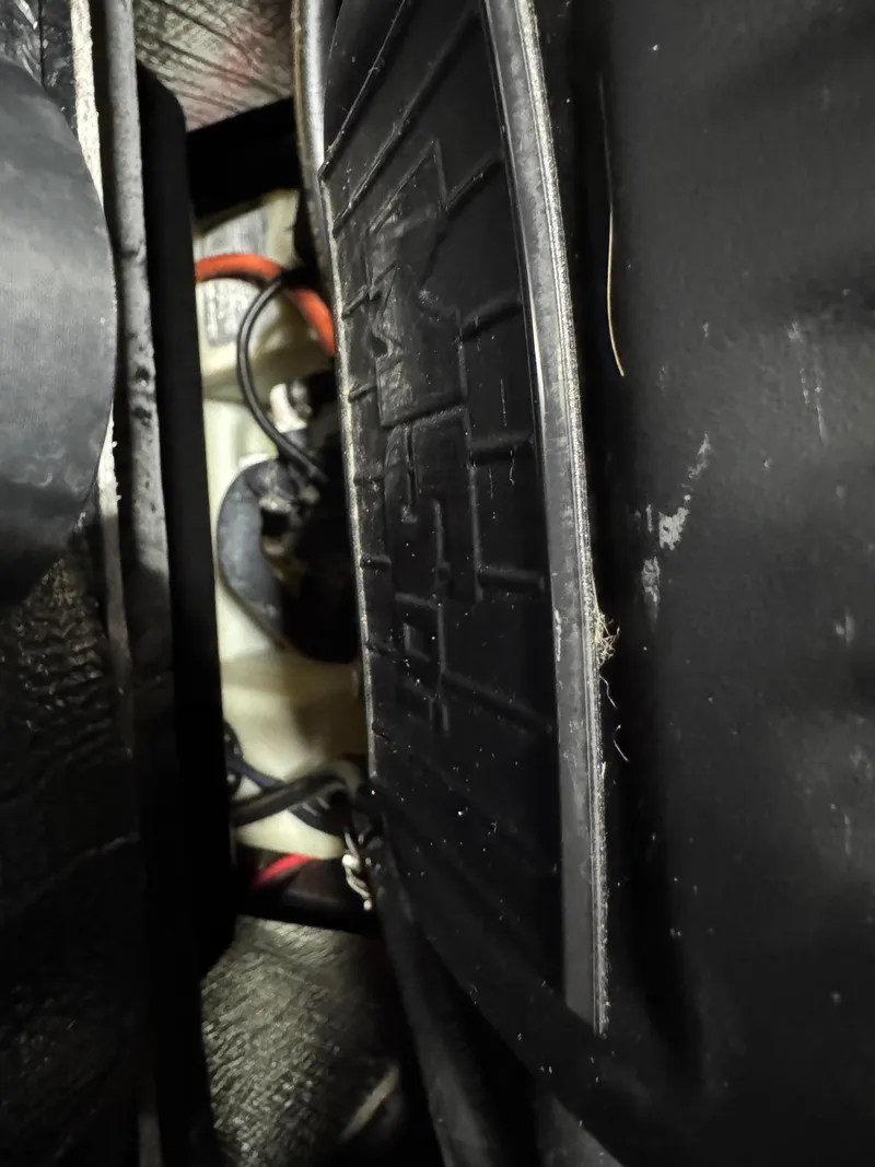 Slide: The Image of Close-up of 2020 Malibu Wakesetter 22 LSV engine compartment with visible wiring. - 8