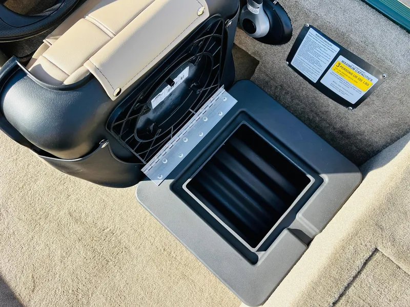Slide: The Image of 2025 Tracker Bass Tracker Classic Limited boat interior storage compartment. - 24