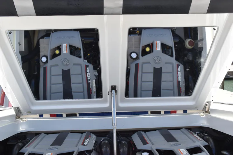 Slide: The Image of 2008 Formula 353 FASTech engine compartment with dual high-performance engines. - 42