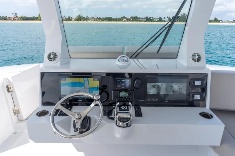 Slide: The Image of Helm of Two Oceans 555 - 008 boat, featuring advanced navigation systems, 2025 model. - 35