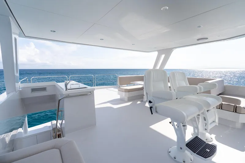Slide: The Image of Luxurious Two Oceans 555 - 008 yacht interior, 2025 model, with ocean view and plush seating. - 39