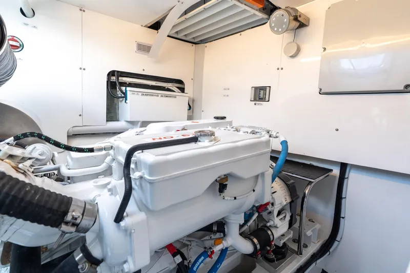 Slide: The Image of Engine room of Two Oceans 555 - 008, 2025 model, showcasing advanced marine machinery. - 53