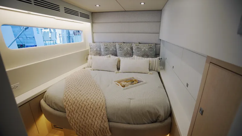 Slide: The Image of Luxurious 2025 Two Oceans 555 - 008 yacht deck with dining area and ocean view. - 8