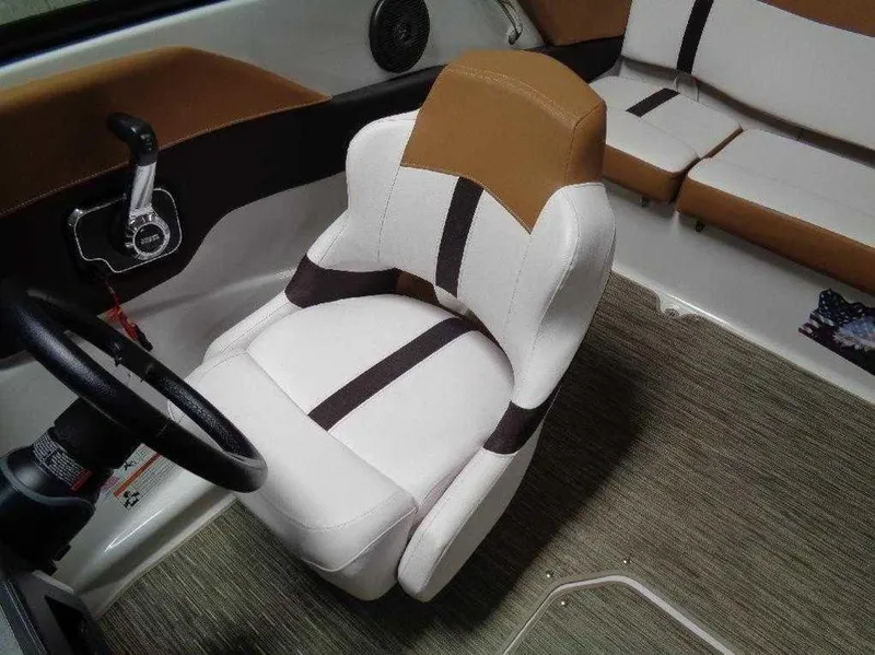 Slide: The Image of 2017 Four Winns Horizon 190 interior with stylish seating and modern design. - 15