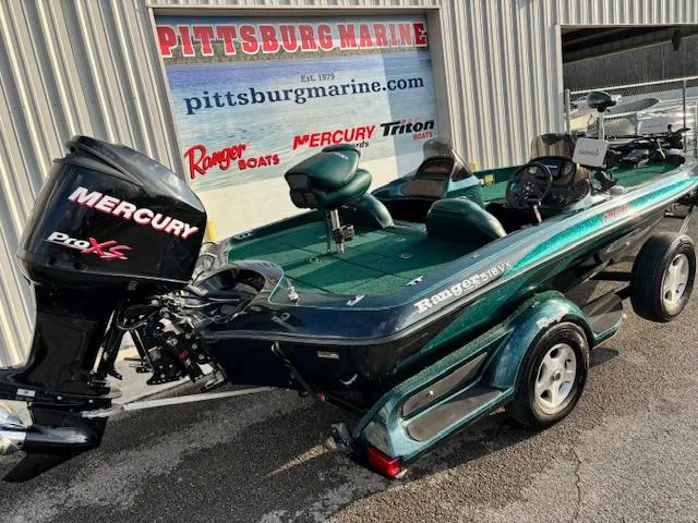 Slide: The Image of 1998 Ranger 518DVX boat with Mercury Pro XS engine at Pittsburg Marine dealership. - 15